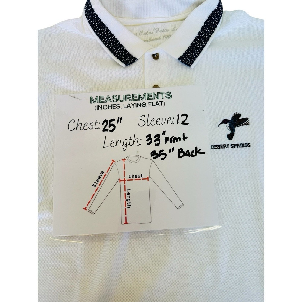 Pepsi Frito Lay Superbowl 1996 Desert Springs Golf Polo Shirt‎ Men's Size XLT - Picture 9 of 11